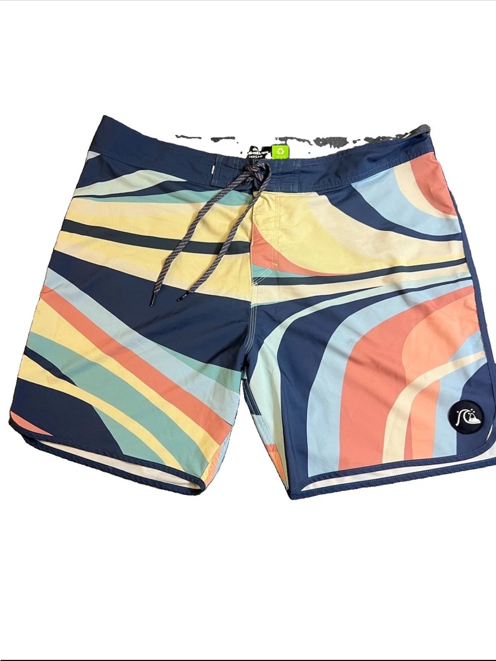 Quiksilver Highline Boardshorts Men's Size 40 Colorful Abstract Surfer Skater